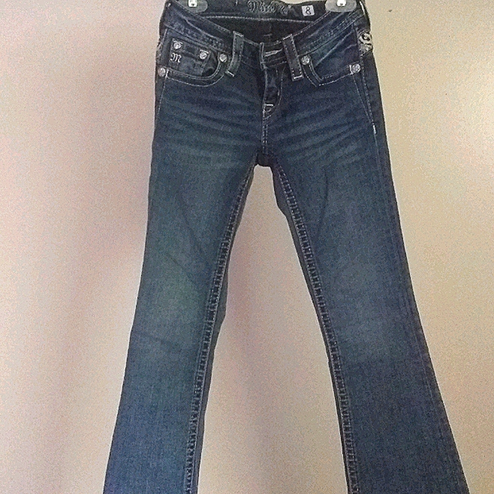 size 8 boot cut miss me jeans (little girl)